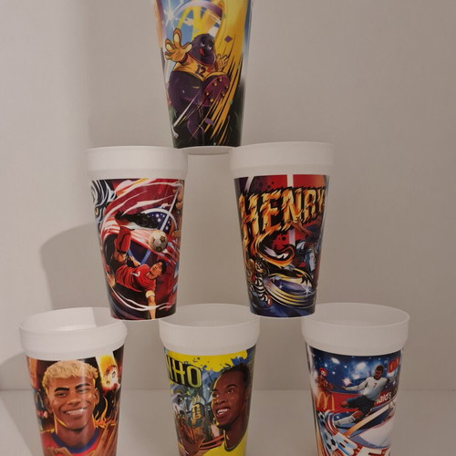 McDonald's FIFA World Cup 2026 Collectible Cups Set of 6 New