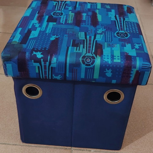 Paw Patrol Toy Box and Stool like new, foldable 40x40x40cm