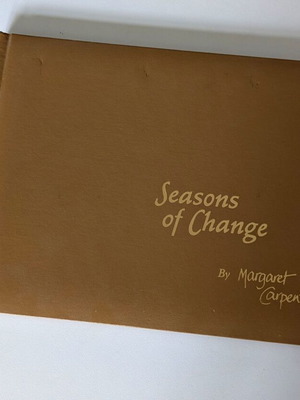 Seasons of Change Margaret Carpenter 1983 δερματόδετο βιβλίο τέχνης σαν καινούργιο