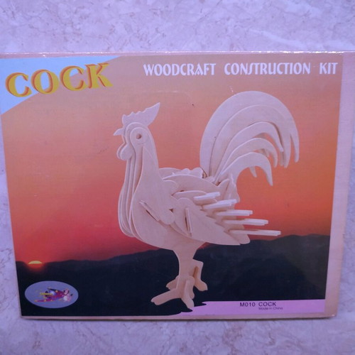 Wooden cock puzzle new sealed