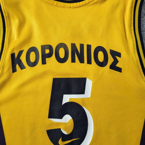 Matchworn Nike basketball jersey Angelos Koronios AEK 2000-2001 like new