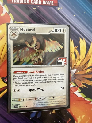 Noctowl Cosmos Holo 115/142 Pokemon card