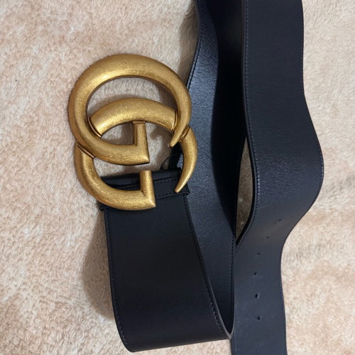 Leather belt used, authentic, size 85