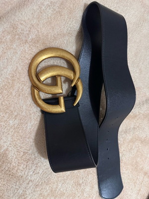 Leather belt used, authentic, size 85