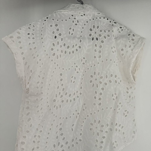 Broderie blouse Sinsay white XXS like new
