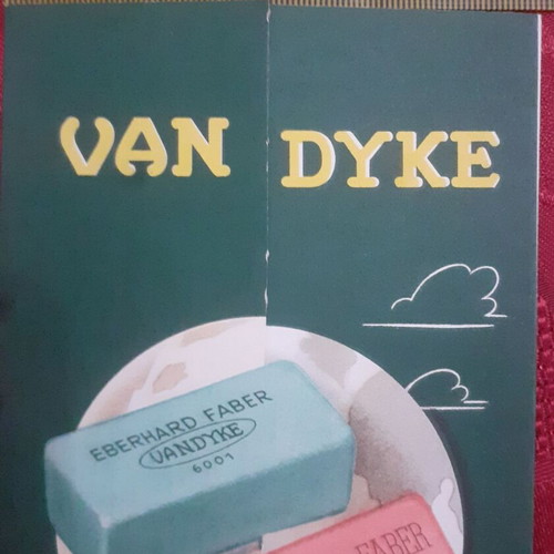 Van Dyke eraser brochure by Eberhard Faber like new