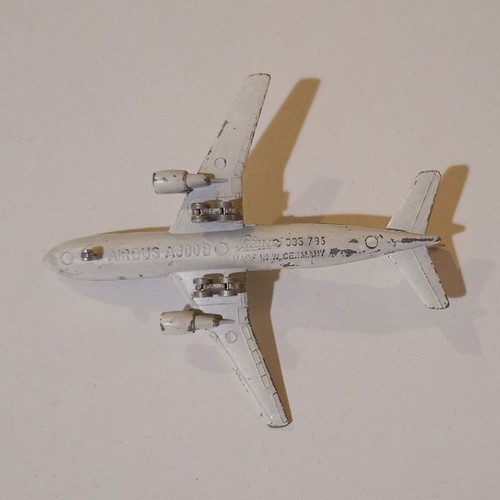 Vintage metal Airbus A300B model airplane Air France used