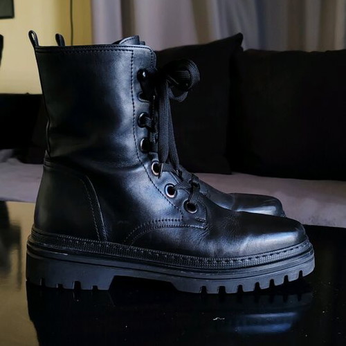 Gabor boots like new, leather, size 41, black