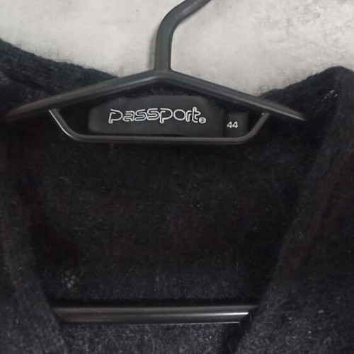 Women's bolero cardigan black wool blend with waist tie like new, size M