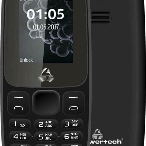 Powertech Milly Small II NC PTM-28 Dual SIM κινητό τηλέφωνο καινούργιο, μαύρο