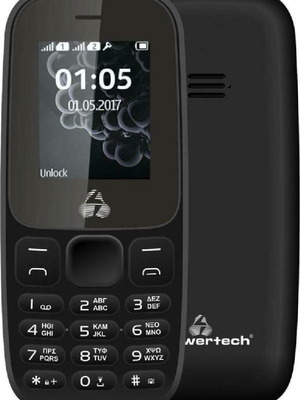 Powertech Milly Small II NC PTM-28 Dual SIM κινητό τηλέφωνο καινούργιο, μαύρο