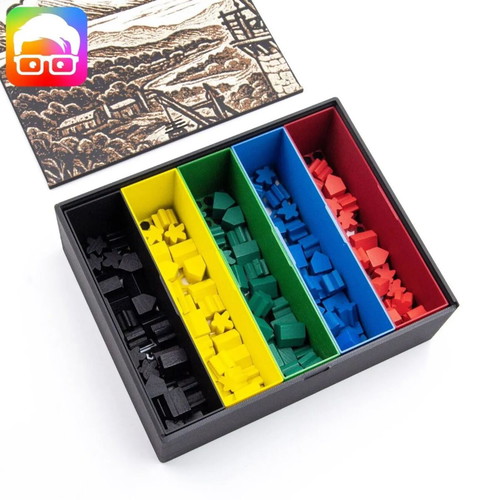 Caylus 1303 Insert Board Game Organizer with Sleeved Card Slots