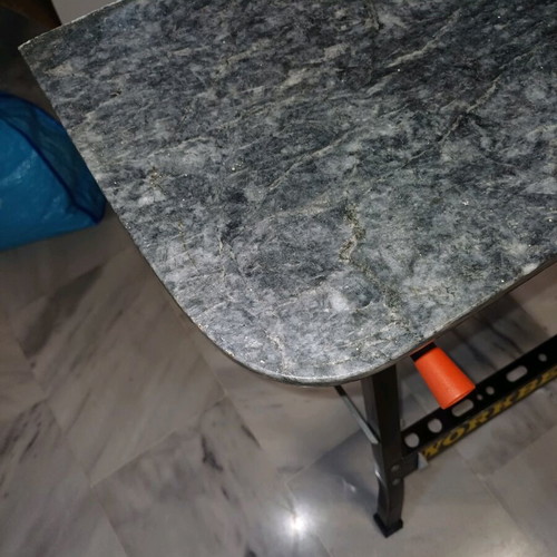Semi-circular marble piece used, granite 88x29 for wall installation