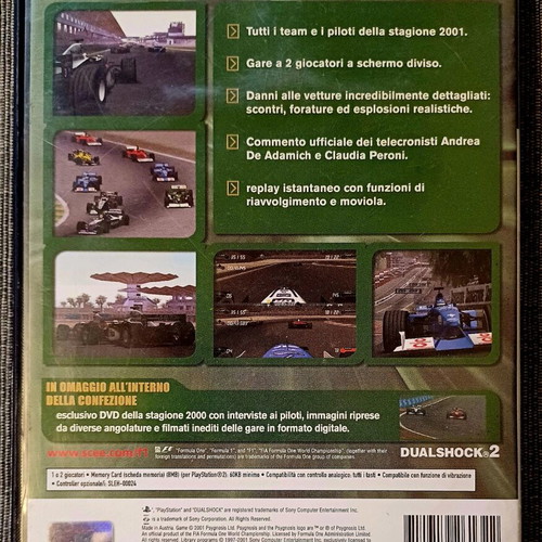 Formula One 2001 Limited Edition PS2 used, Italian edition