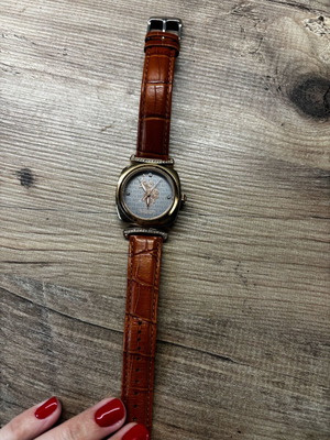 Ralph Loren wristwatch like new with brown leather strap