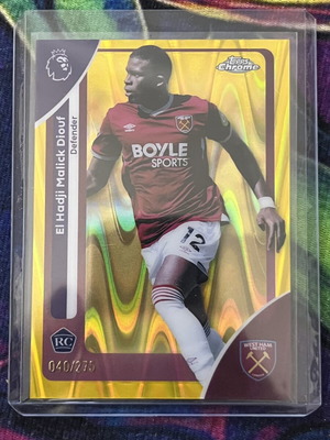El Hadji Malick Diouf Yellow RayWave Rookie Card 40/275 new