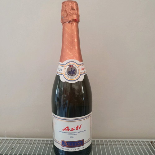 Asti sparkling wine sealed