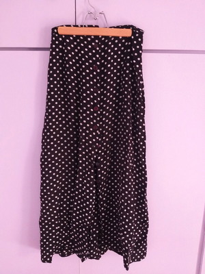 Skirt long vintage polka dot in size S-M