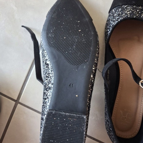 Ballerina shoes like new, size 40, black