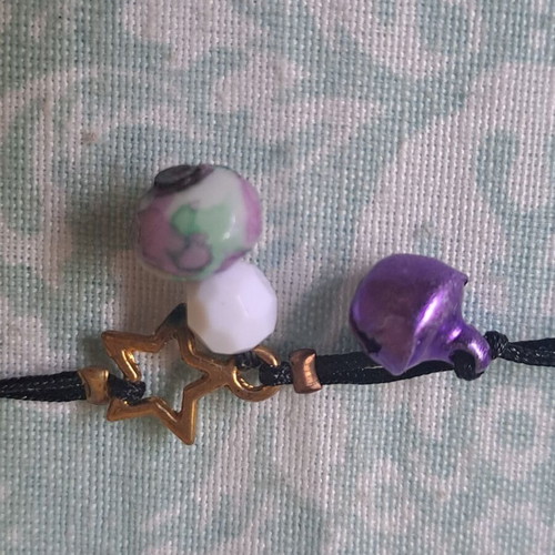 Handmade bracelet with adjustable cord and beads like new