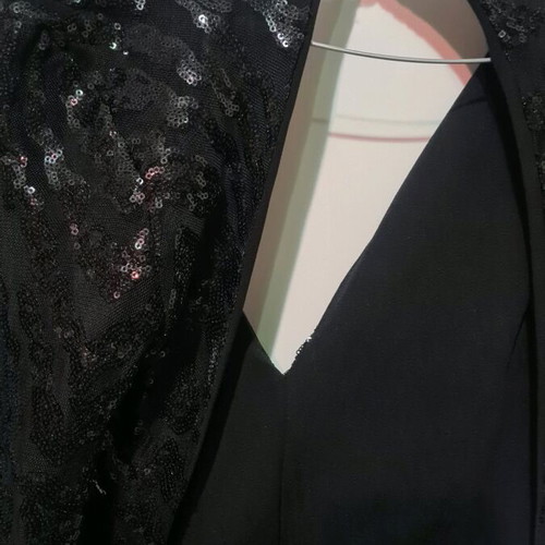 Dress with sequins and open back new, size S