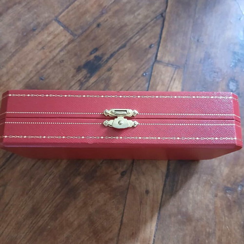 Authentic Cartier red watch or pen case like new