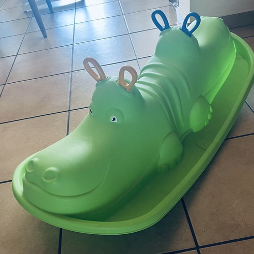 Hippo Rocker green like new
