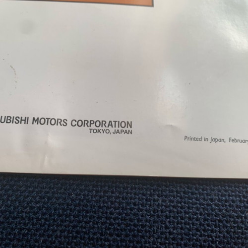 Mitsubishi Motors Dakar Rally 2002 Pajero brochure like new