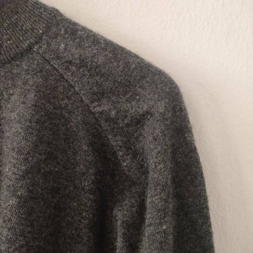 Andrea Borsani gray men's sweater 100% lambswool like new M/L