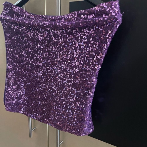 Strapless top purple like new, size M/L