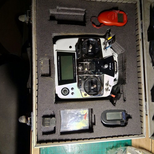 Futaba T8J Monitor remote control slightly used with carrying case