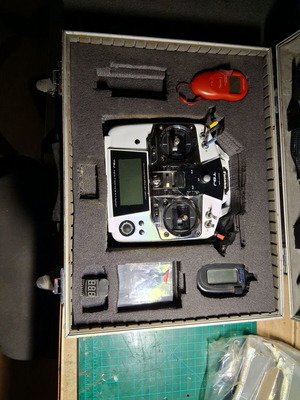 Futaba T8J Monitor remote control slightly used with carrying case