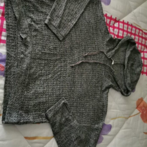 American Eagle knitted shirt small gray like new