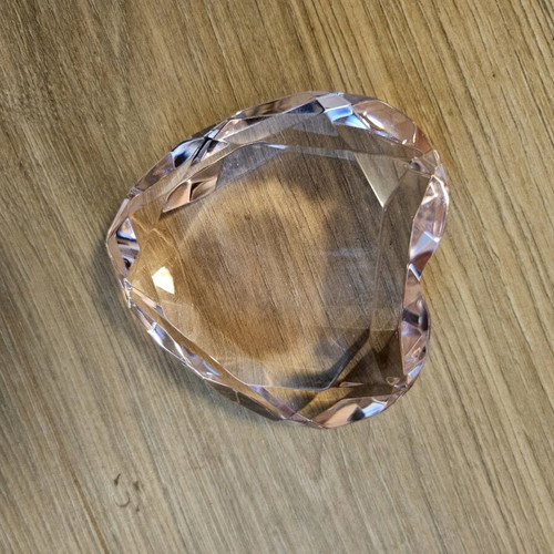 Rosenthal heart used, pink color