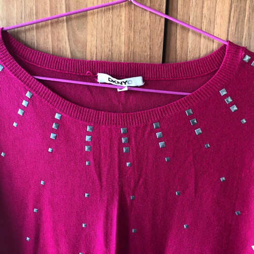 DKNY thin sweater new, pink, size XL