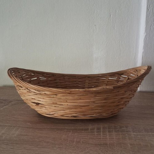 Handmade wicker basket for storage and decoration