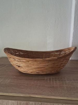 Handmade wicker basket for storage and decoration