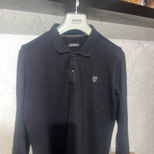 Emporio Armani long sleeve shirt black, size XL, like new