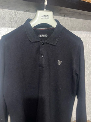 Emporio Armani long sleeve shirt black, size XL, like new