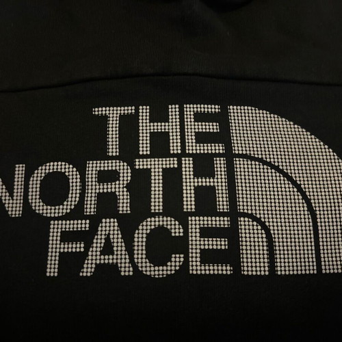 The North Face black cropped hoodie for girls 10-12 years, like new