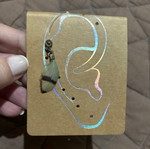 Single feather earring