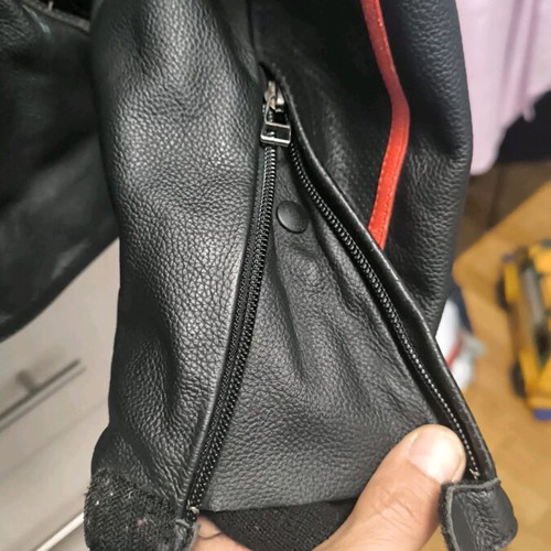Dianese leather motorcycle jacket like new, size medium with removable lining