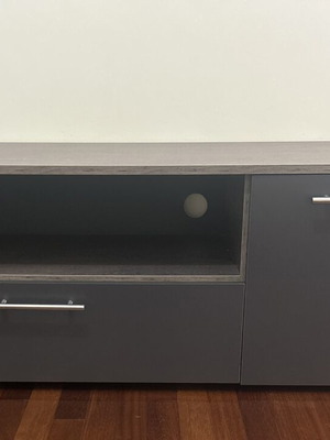 Modern TV cabinet like new with large drawer and cupboard