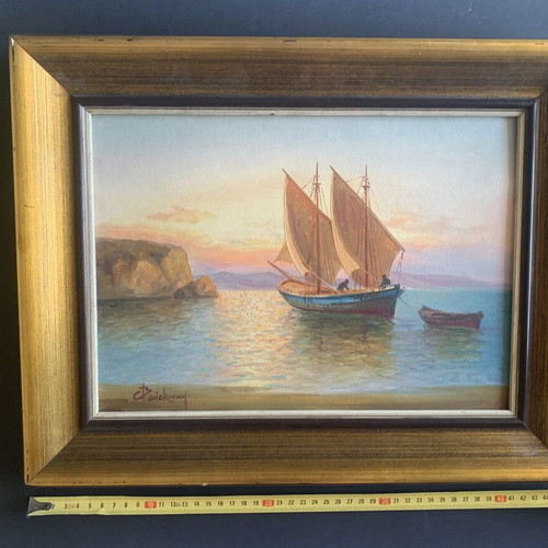 Oil painting by Alex Brickman on canvas, like new