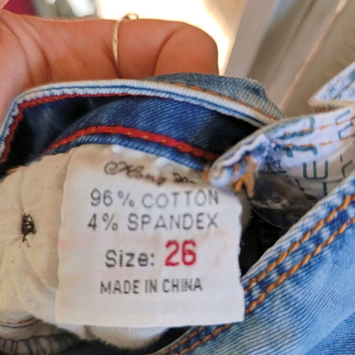 Denim salopette size S like new with buttons, shorts style