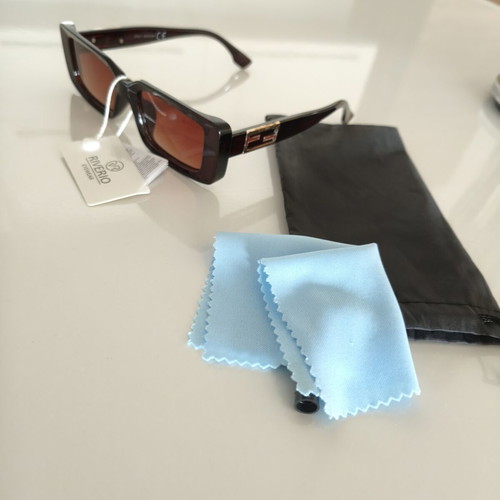 Riverio Eyewear rectangular sunglasses, vintage style, brown tortoiseshell