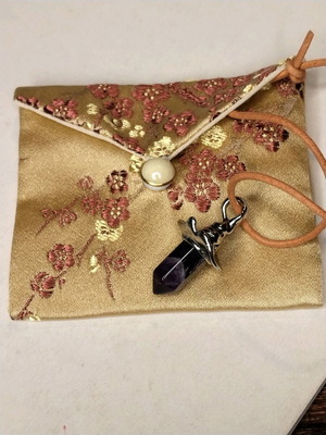 Amethyst crystal new with Reiki, purple