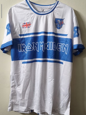 Iron Maiden T-shirt Eddie the Trooper XL new, white