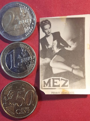 MEZ Penny Edwards vintage collectible photo card
