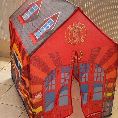 Children's play tent fire department theme like new